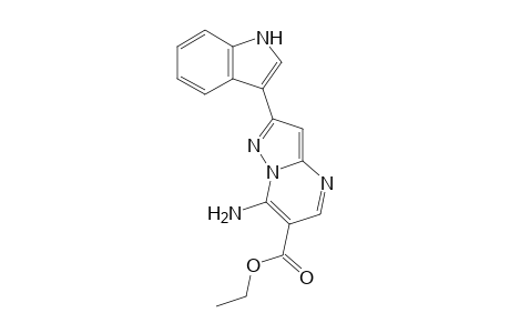 Ethyl 7-amino-2-(1H-indol-3-yl)pyrazolo[1,5-a]pyrimidine-6-carboxylate