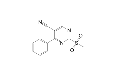 5-Pyrimidinecarbonitrile, 2-(methylsulfonyl)-4-phenyl-