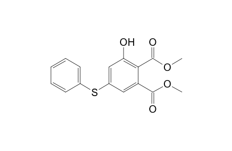 1,2-benzenedicarboxylic acid, 3-hydroxy-5-(phenylthio)-, dimethyl ester