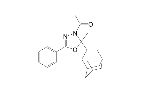 1,3,4-Oxadiazole, 3-acetyl-2,3-dihydro-2-methyl-5-phenyl-2-tricyclo[3.3.1.1(3,7)]dec-1-yl-