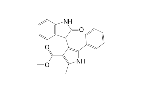 2-Methyl-4-(2-oxo-1,3-dihydroindol-3-yl)-5-phenyl-1H-pyrrole-3-carboxylic acid methyl ester