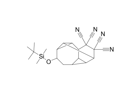 5-(t-butyldimethylsiloxy)pentacyclo[6.4.0.0(2,4).0(3,10).0(7,9)]dodecane-11,11,12,12-tetracarbonitrile