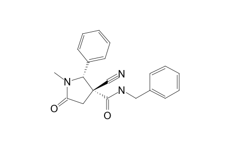 (2R,3R)-N-Benzyl-3-cyano-1-methyl-5-oxo-2-phenylpyrrolidine-3-carboxamide