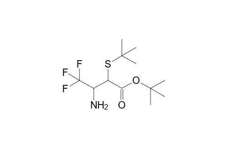 syn-tert-Butyl 3-Amino-2-tert-butylthio-4,4,4-trifluorobutanoate