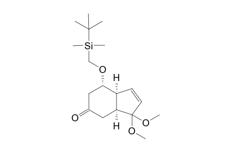 4-(((tert-Butyldimethylsilyl)oxy)methyl)-1,1-dimethoxy-3a.alpha.,4.alpha.,5,7a.alpha.-tetrahydro-7H-inden-6-one