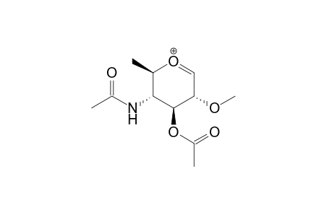 [(2R,3S,4S,5R)-3-acetamido-5-methoxy-2-methyl-2,3,4,5-tetrahydropyran-1-ium-4-yl] acetate