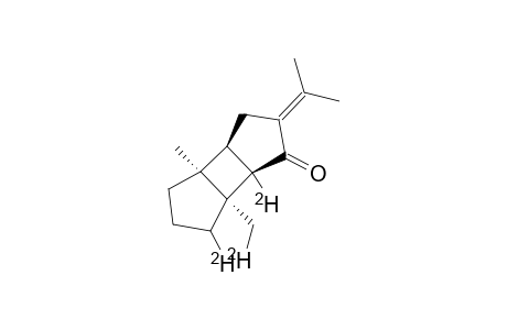 (1R*,2R*,6S*,7S*)-2,10,15-TRIDEUTERIO-2,10,15-TRIDEHYDRO-1,7-DIMETHYL-4-ISOPROPYLIDENE-TRICYCLO-[5.3.0.0(2,6)]-DECAN-3-ONE