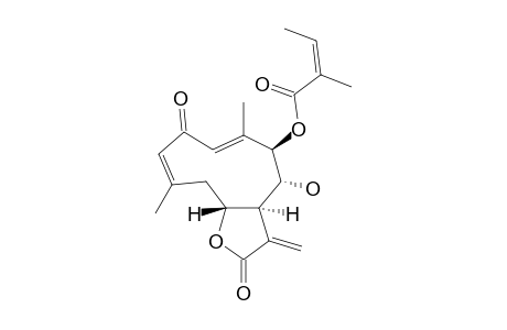 [(3ar,4R,5R,6E,9Z,11Ar)-4-hydroxy-6,10-dimethyl-3-methylidene-2,8-dioxo-4,5,11,11A-tetrahydro-3ah-cyclodeca[B]furan-5-yl] (Z)-2-methylbut-2-enoate