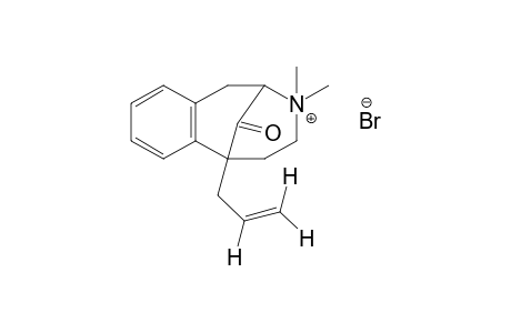 6-allyl-3,3-dimethyl-1,2,3,4,5,6-hexahydro-11-oxo-2,6-methano-3-benzazocinium bromide