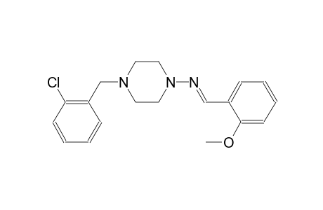 4-(2-chlorobenzyl)-N-[(E)-(2-methoxyphenyl)methylidene]-1-piperazinamine