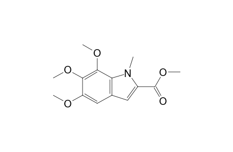 5,6,7-Trimethoxy-1-methyl-2-indolecarboxylic acid methyl ester