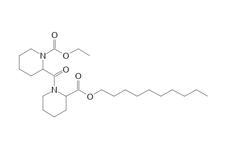 Pipecolylpipecolic acid, N-ethoxycarbonyl-, decyl ester