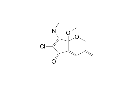 2-CHLORO-3-DIMETHYLAMINO-4,4-DIMETHOXY-5-(E-ALLYLIDENE)-2-CYCLOPENTENONE