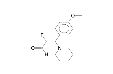 3-(PARA-METHOXYPHENYL)-3-(PIPERIDIN-1-YL)-2-FLUOROPROPENAL