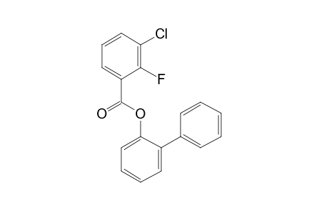 3-Chloro-2-fluorobenzoic acid, 2-biphenyl ester