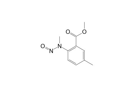 5-Methylanthranilic acid, N-methyl-N-nitroso-, methyl ester