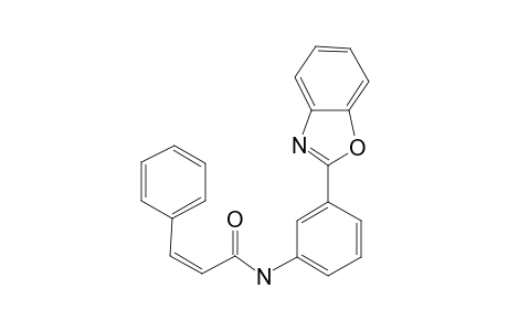 Propenamide, 3-phenyl-N-[3-(2-benzoxazolyl)phenyl]-