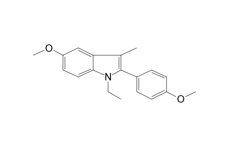 1H-Indole, 1-ethyl-5-methoxy-2-(4-methoxyphenyl)-3-methyl-