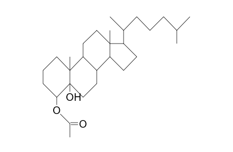 5a-Cholestane-4a,5a-diol-4a-acetate