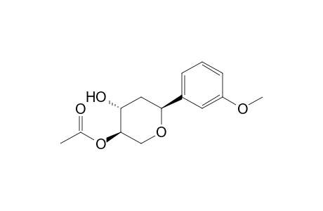 (2S*,4R*,5R*)-5-Acetoxy-2-(3-methoxyphenyl)tetrahydropyran-4-ol