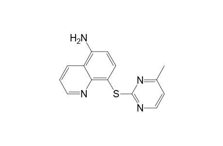 4-METHYL-2-[(5-AMINO-8-QUINOLYL)-THIO]-PYRIMIDINE