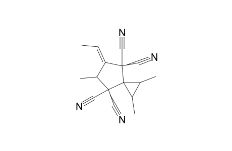 Spiro[2.4]heptane-4,4,7,7-tetracarbonitrile, 5-ethylidene-1,2,6-trimethyl-