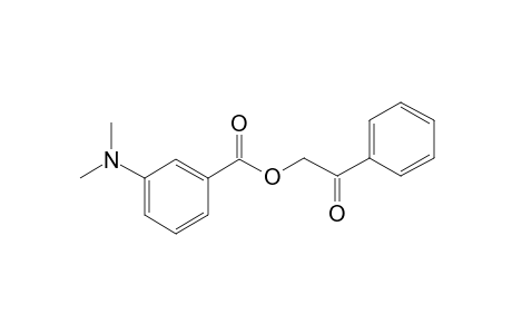 Benzoic acid, 3-(dimethylamino)-, 2-oxo-2-phenylethyl ester