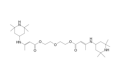 2-butenoic acid, 3-[(2,2,6,6-tetramethyl-4-piperidinyl)amino]-, 2-[2-[[(2E)-1-oxo-3-[(2,2,6,6-tetramethyl-4-piperidinyl)amino]-2-butenyl]oxy]ethoxy]ethyl ester, (2E)-