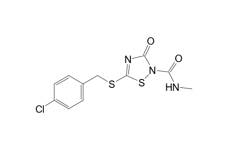 5-[(p-chlorobenzyl)thio]-N-methyl-3-oxo-delta4-1,2,4-thiadiazoline-2-carboxamide