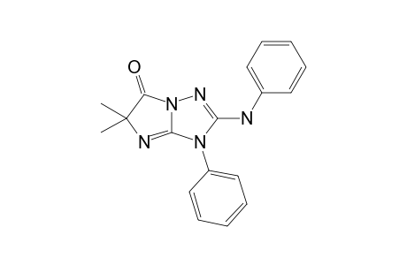 2-Anilino-5,5-dimethyl-3-phenyl-6-imidazo[1,2-b][1,2,4]triazolone