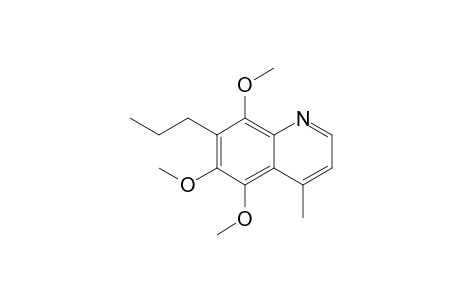 5,6,8-Trimethoxy-7-propyl-4-methylquinoline