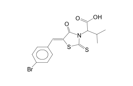 3-(1-carboxy-2-methylpropyl)-5-(4-bromobenzylidene)-1,3-thiazolidin-2-thione-4-one