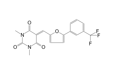 1,3-dimethyl-5-({5-[3-(trifluoromethyl)phenyl]-2-furyl}methylene)-2,4,6(1H,3H,5H)-pyrimidinetrione