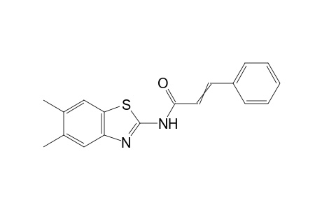 N-(5,6-dimethylbenzo[d]thiazol-2yl)cinnamamide