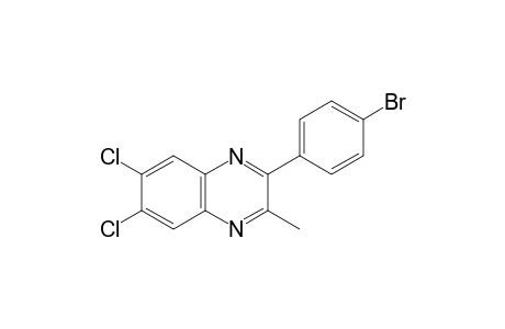 3-(p-Bromophenyl)-6,7-dichloro-2-methylquinoxaline