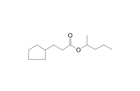 1-Methylbutyl 3-cyclopentylpropanoate