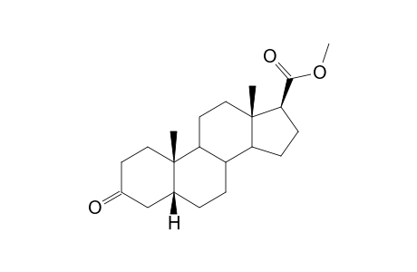 5β-Androstan-3-one-17β-carboxylic acid, methyl ester