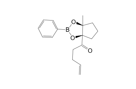 1-((3aR,6aS)-6a-Methyl-2-phenyl-tetrahydro-cyclopenta[1,3,2]dioxaborol-3a-yl)-pent-4-en-1-one