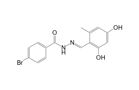 4-bromo-N'-[(E)-(2,4-dihydroxy-6-methylphenyl)methylidene]benzohydrazide