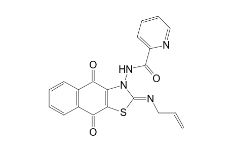 (Z)-N-(2-(Allylimino)-4,9-dioxonaphtho[2,3-d]thiazol-3(2H,4H,9H)-yl)picolinamide