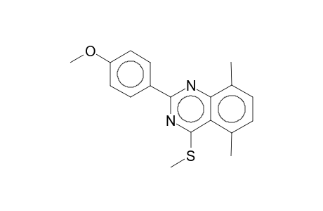 2-(4-Methoxyphenyl)-5,8-dimethyl-4-(methylthio)quinazoline