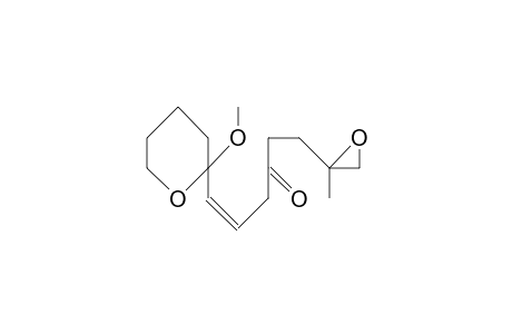 (Z)-7-Methyl-1-(tetrahydro-2-methoxypyran-2-yl)-7,8-epoxyoct-1-en-4-one