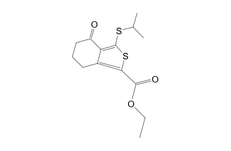 3-(isopropylthio)-4-oxo-4,5,6,7-tetrahydrobenzo[c]thiophene-1-carboxylic acid, ethyl ester