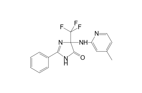 4H-Imidazol-4-one, 3,5-dihydro-5-[(4-methyl-2-pyridinyl)amino]-2-phenyl-5-(trifluoromethyl)-