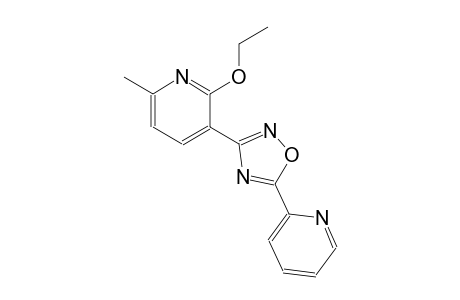 2-ethoxy-6-methyl-3-[5-(2-pyridinyl)-1,2,4-oxadiazol-3-yl]pyridine