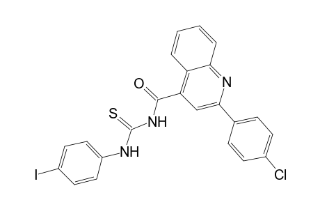 N-{[2-(4-chlorophenyl)-4-quinolinyl]carbonyl}-N'-(4-iodophenyl)thiourea