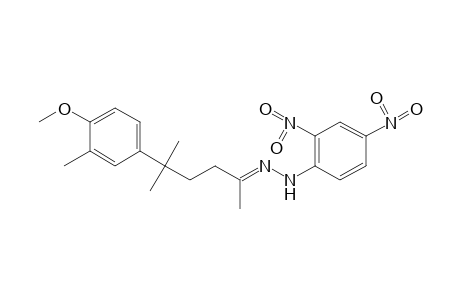 5-(4-methoxy-m-tolyl)-5-methyl-2-hexanone, (2,4-dinitrophenyl)hydrazone
