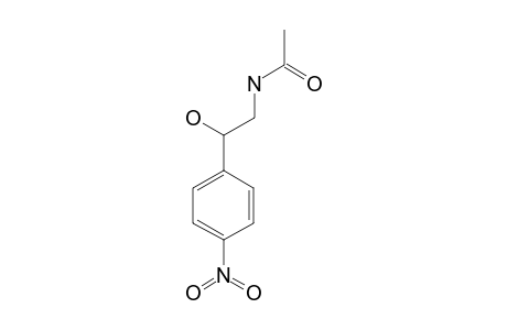 N-(b-hydroxy-p-nitrophenethyl)acetamide