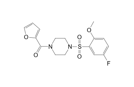 1-[(5-fluoro-2-methoxyphenyl)sulfonyl]-4-(2-furoyl)piperazine