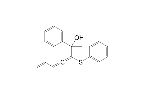 1-(1-Hydroxy-1-phenylethyl)-1-phenylsulfanyl-1,2,4-pentatriene